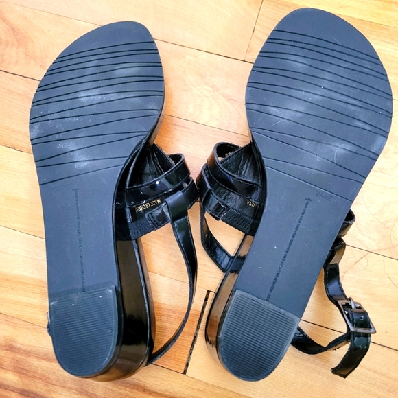 Vaneli animal print cork toe wedge sandals - Picture 5 of 7